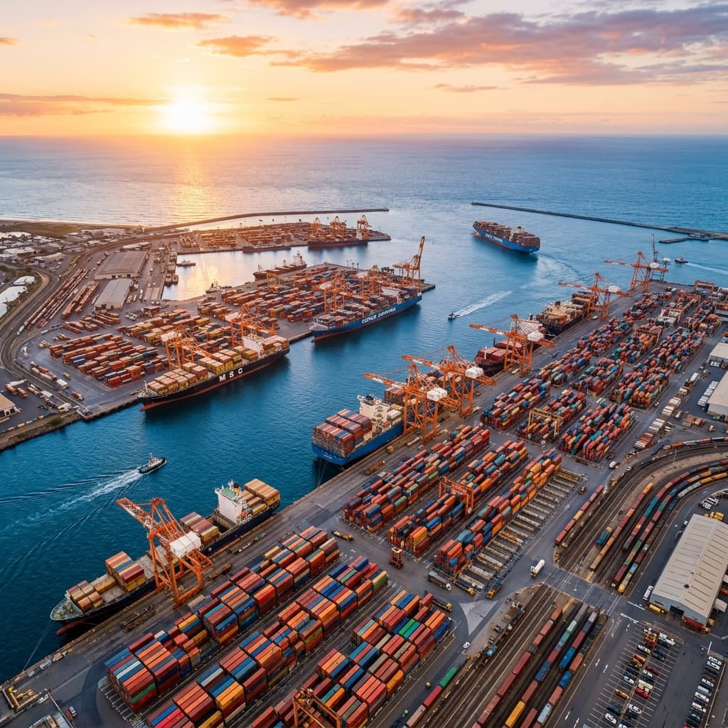 International cargo port